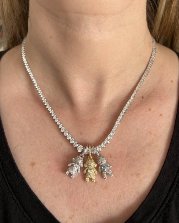 Pingente Cravejado Baby Girl - Cristal