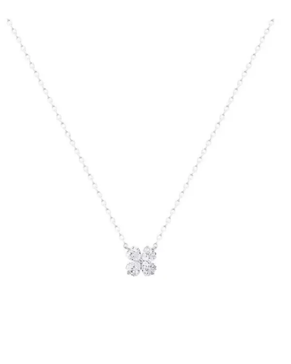 Colar Trevo Cristal P