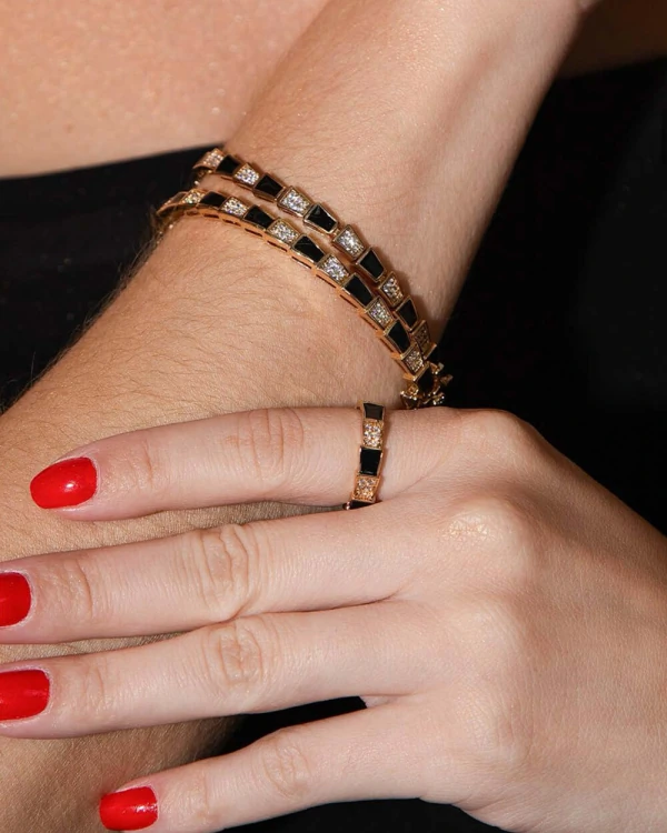 Pulseira Serpente Esmaltada