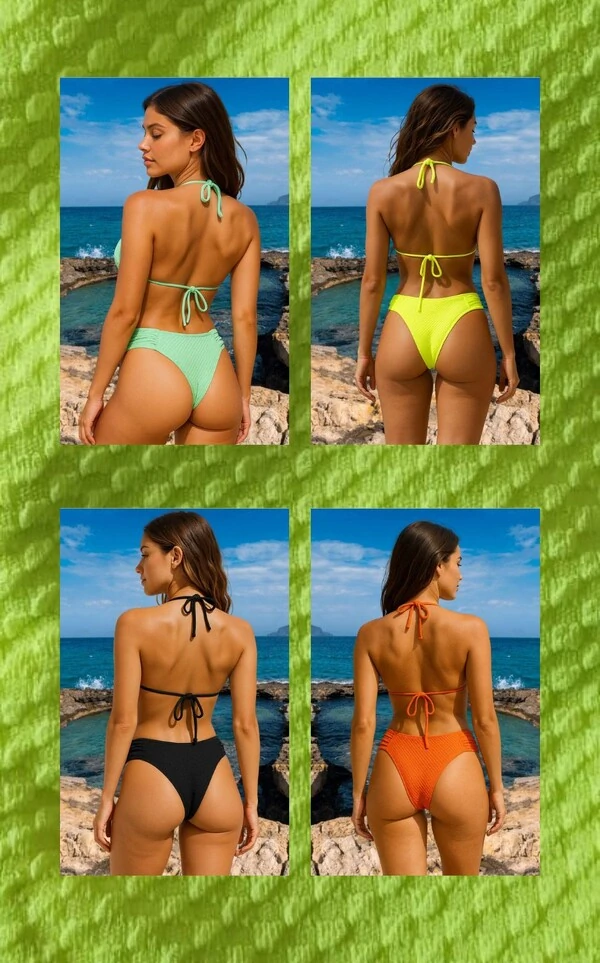 Biquíni Cortininha com Calcinha Borboleta – Textura ,B189