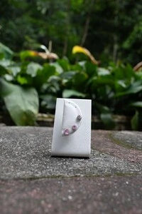 Brinco Trio Rosa Afeto