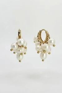 Argola Chuva Pérola Acqua