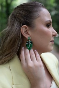 Brinco Folha Veronica