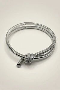 Bracelete Nó Prateado