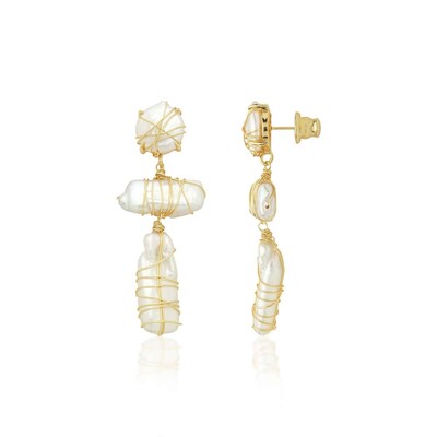 Foto Brinco Pérola Longo Harmonia