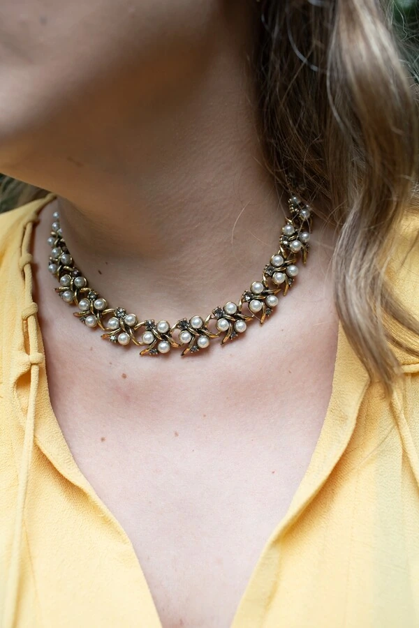 Colar Pérola Vintage Belle Époque