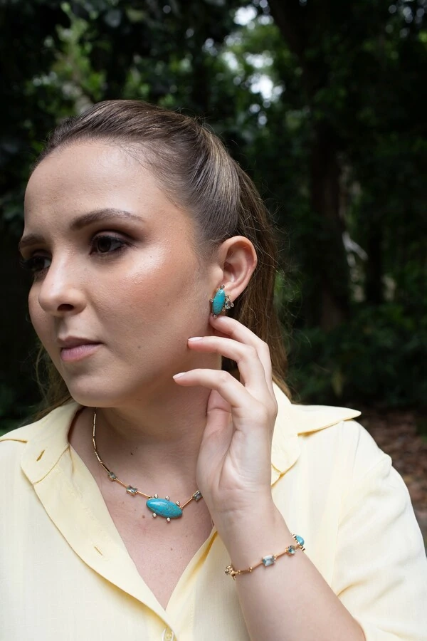 Conjunto Turquesa Acqua - Curto