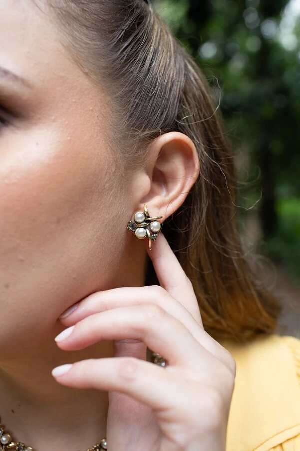 Brinco Pérola Vintage Belle Époque