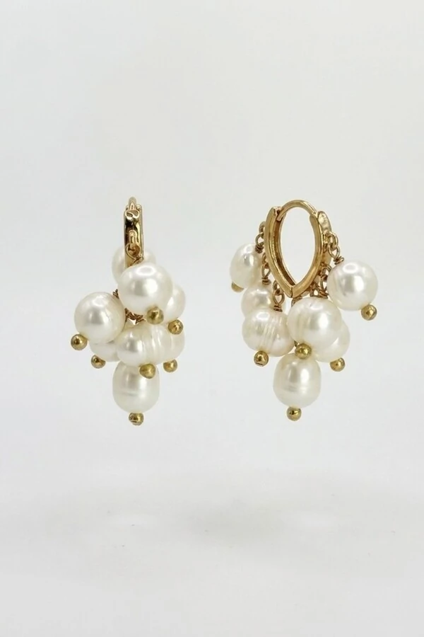 Argola Chuva Pérola Acqua