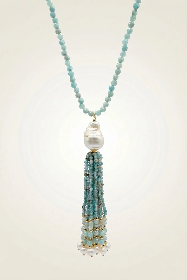 Colar Longo Acqua