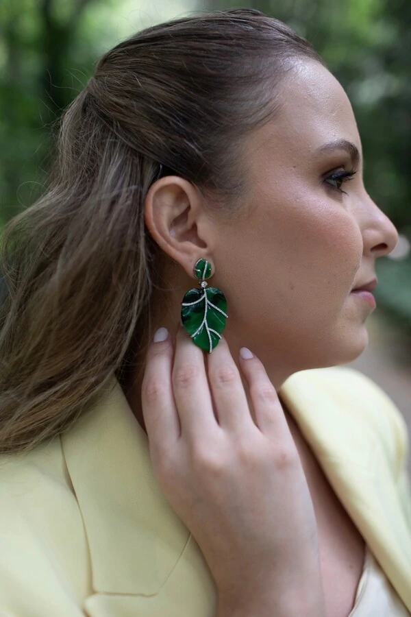 Brinco Folha Veronica