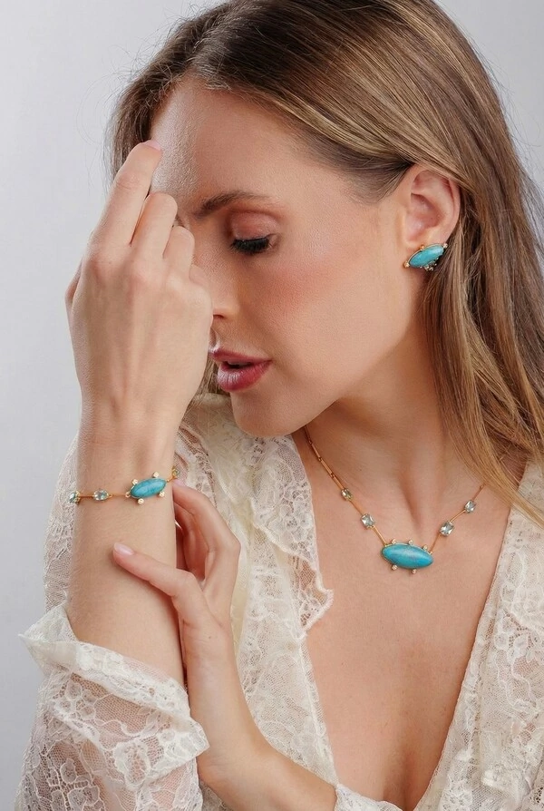 Colar Turquesa Acqua