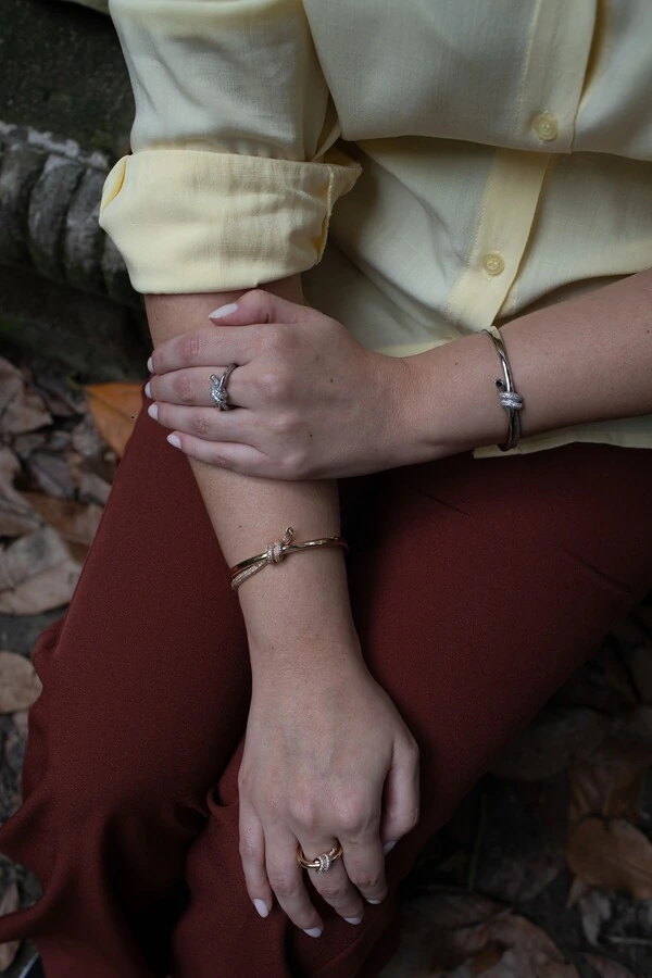 Bracelete Nó Prateado