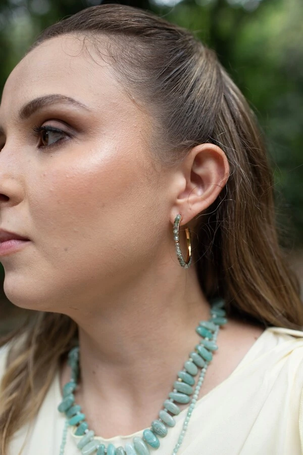 Argola Amazonita Acqua