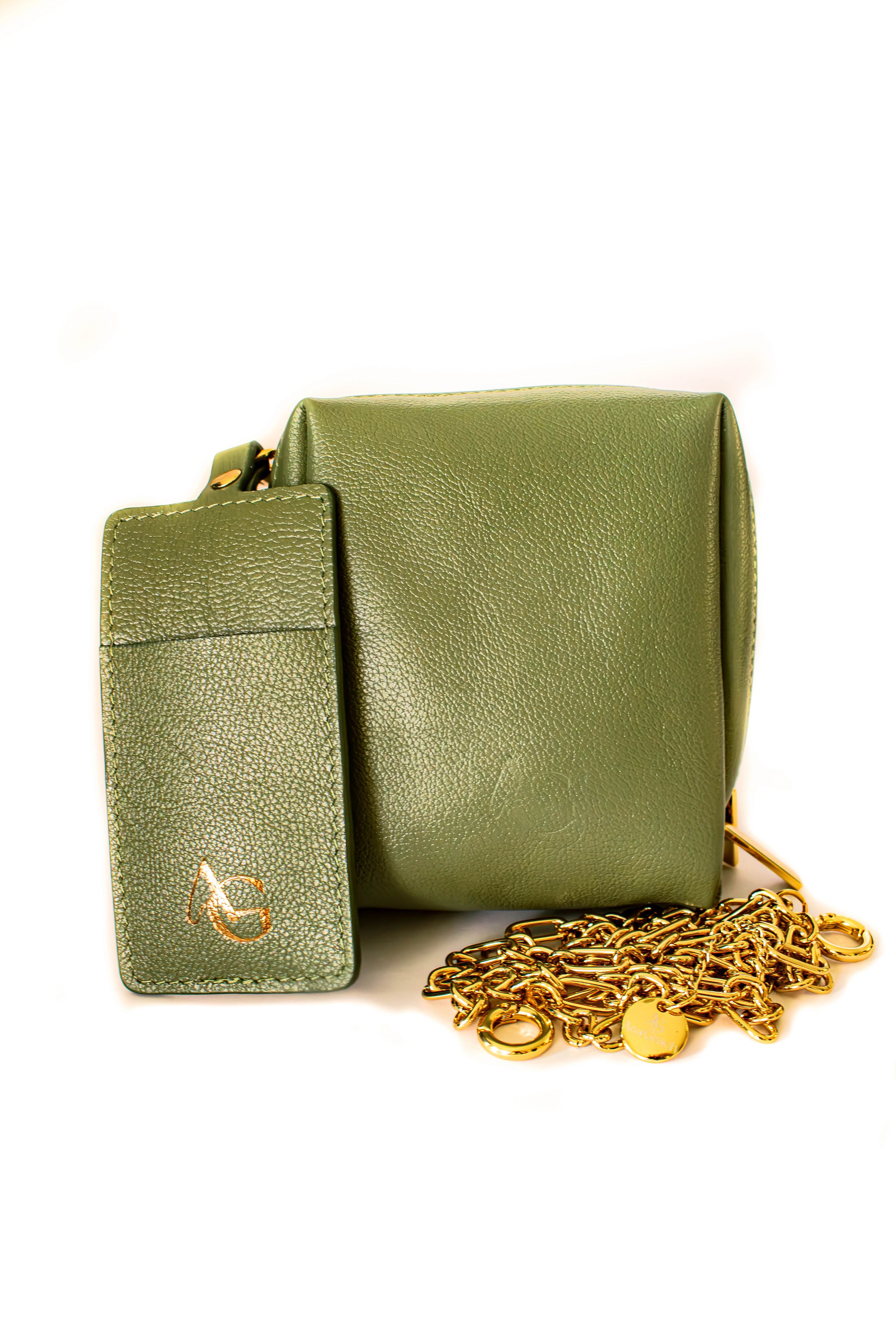 Foto Mini Bags em Couro Legítimo com Chaveiro Porta Batom Removível