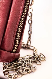 Mini Bags em Couro Legítimo com Chaveiro Porta Batom Removível