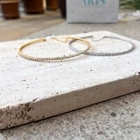 Choker aro zircônias