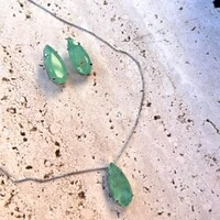 Conjunto gota pedra fusion