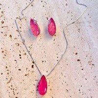 Conjunto gota pedra fusion