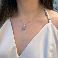 Conjunto gota pedra fusion
