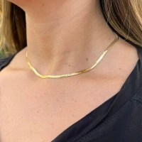 Choker fita fina