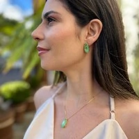 Conjunto gota pedra fusion