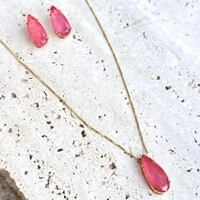 Conjunto gota pedra fusion
