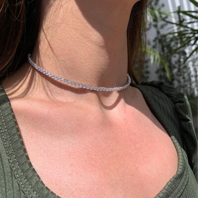 Foto Choker aro zircônias