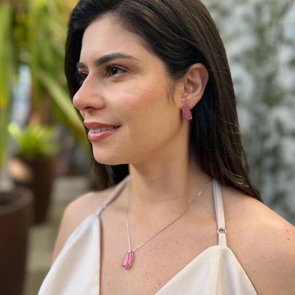 Conjunto gota pedra fusion