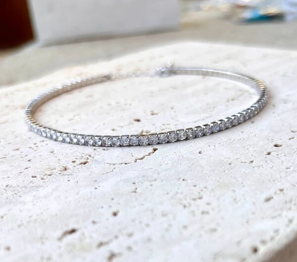 Choker aro zircônias