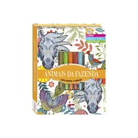 Meu Superkit Brilhante de Arteterapia - Animais da Fazenda