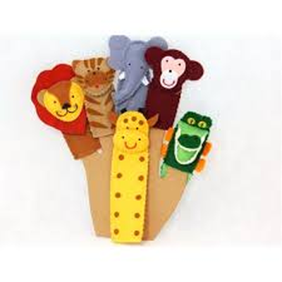 Foto Dedoche Animais Selvagens - 6 personagens
