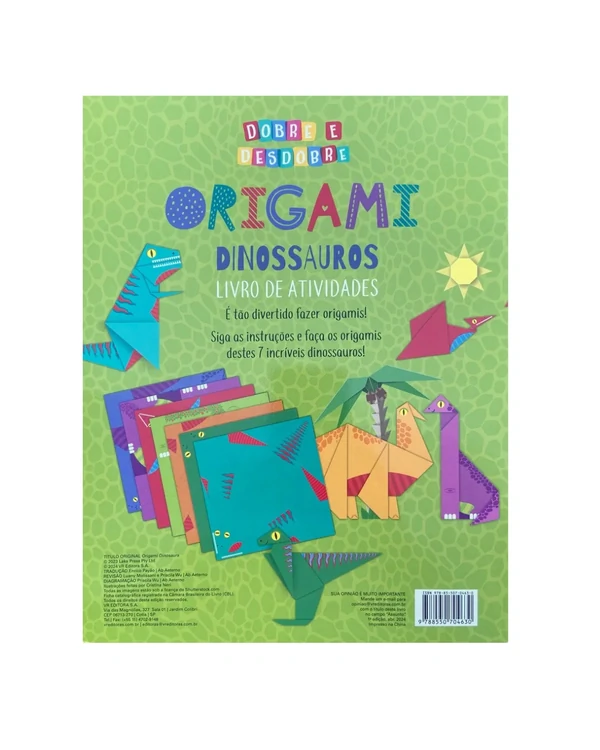 Dobre e Desdobre - Origami Dinossauros