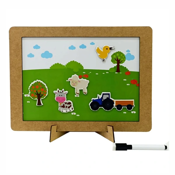 Painel Magnético Era Uma Vez - Fazendinha