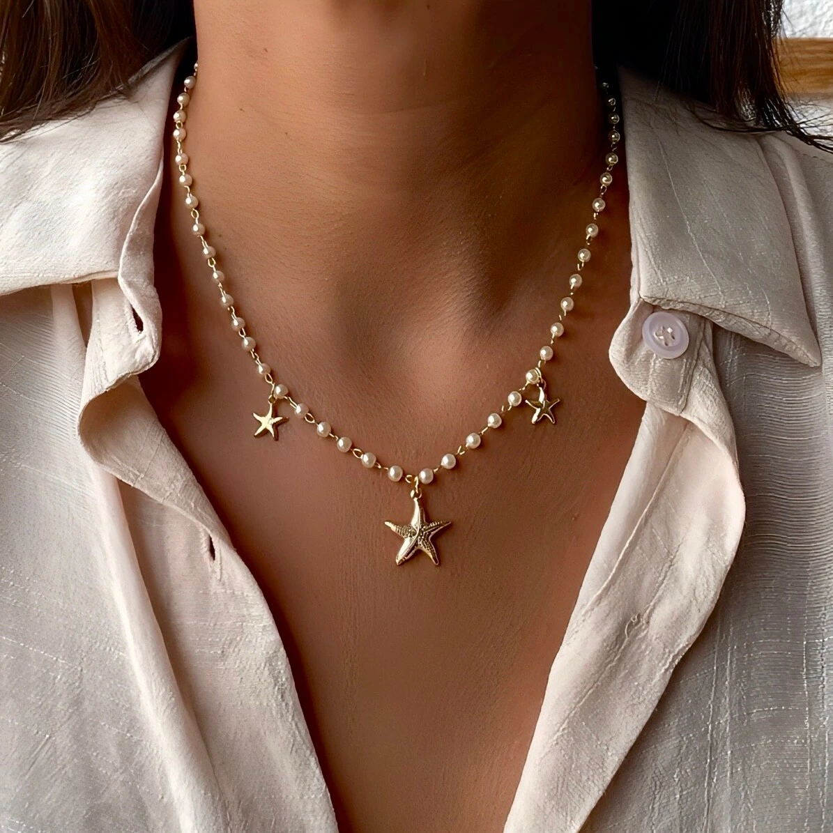 FotoColar Estrela do Mar com Pérola Sintética