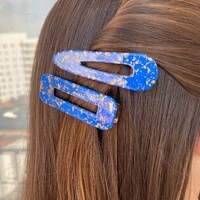 Bico de Pato Azul Acrilico (2 peças)