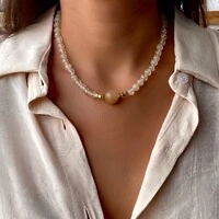 Colar com Pedra Quartzo Rutilado