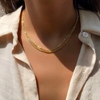 Colar Fileiras Diamantada