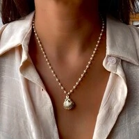 Colar El Mare Concha com Pérola Sintética