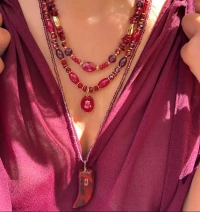 Colar Burgundy (Escolha seu Modelo)