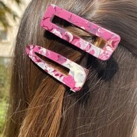 Bico de Pato Rosado Acrilico (2 peças)