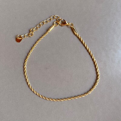 Foto Pulseira Cordão Baiano Fino