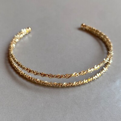 Foto Bracelete Diamantada Dupla