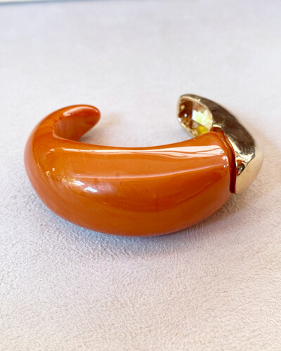 FotoBracelete Resinado Laranja