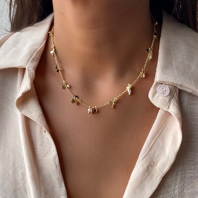 Foto Colar Luxury Medalhas com Pérolas