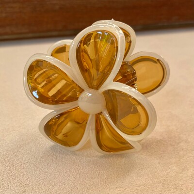 FotoPiranha Flor Âmbar Acrílica