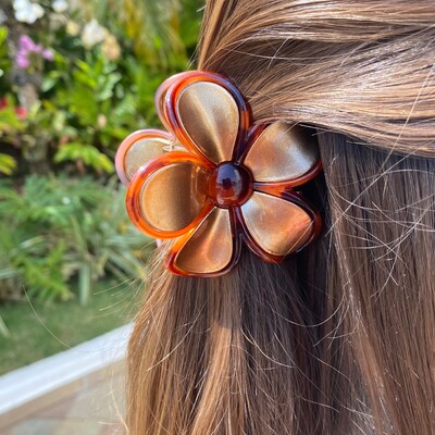 Foto Piranha Flor Dourada Acrílica