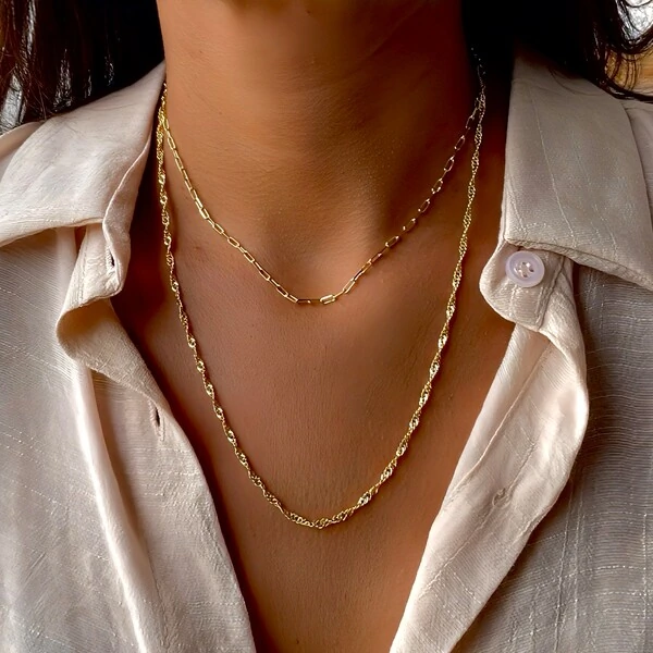 Choker/Gargantilha Elo Duplo