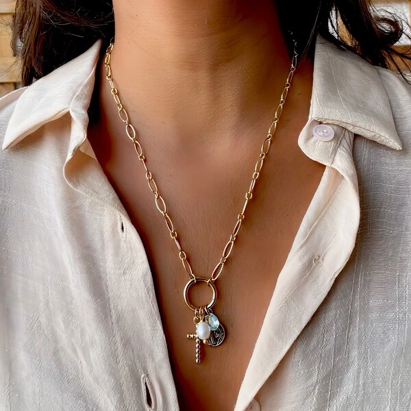 Colar Pingentes Religioso