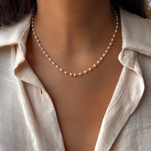 Colar Pérola Sintética